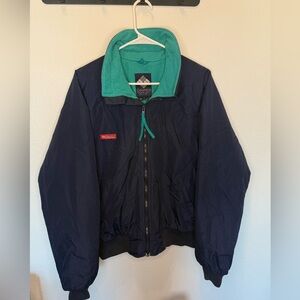 Vintage Columbia Bomber jacket, fleece, radial sleeve